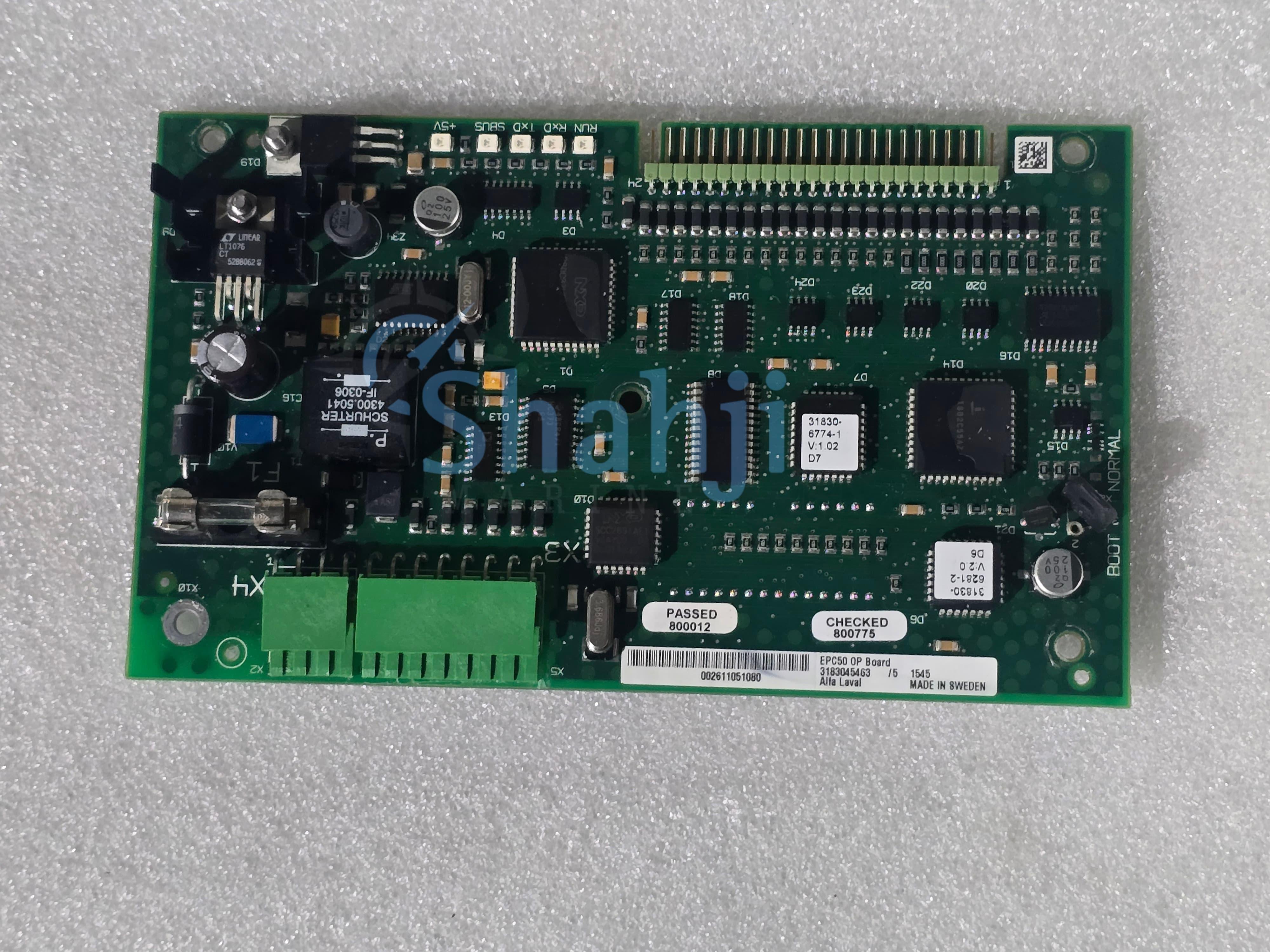 ALFA LAVAL EPC-50 OP BOARD 